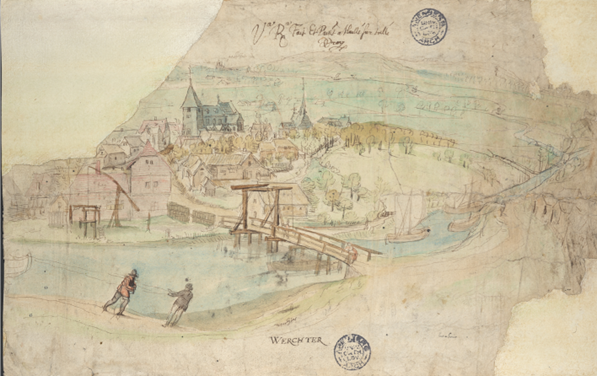 De schiptrekkers van Werchter in actie, 1596-98.