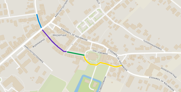 Projectzone netversterking Wezemaal-Centrum.