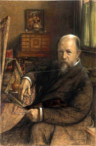 Een portret van Frans Van Leemputten door Charles Mertens uit 1913.