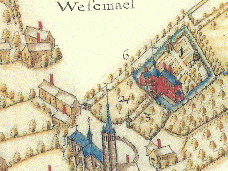 Wezemaal kaart van Averbode 1659