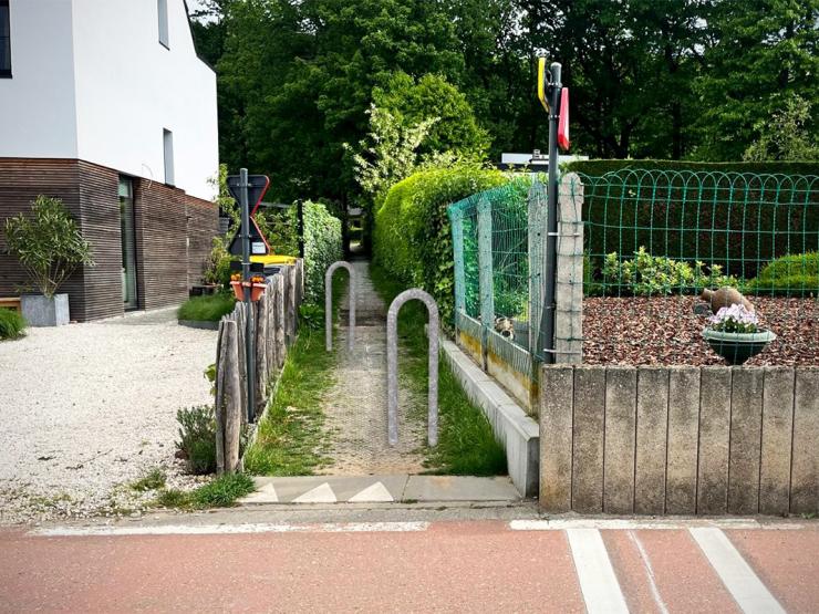 Simulatiebeeld fietsbeugels Kerkhofstraat