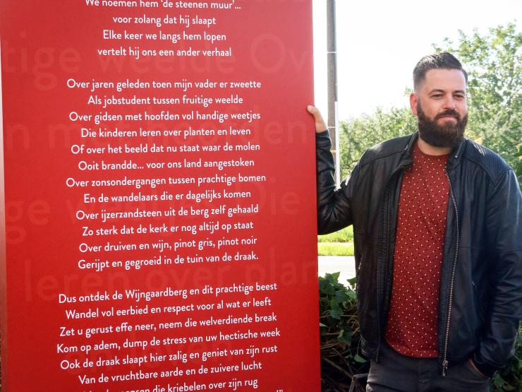 Jef Lemmens aan zijn gedicht 'Wijngaardbergbeest'