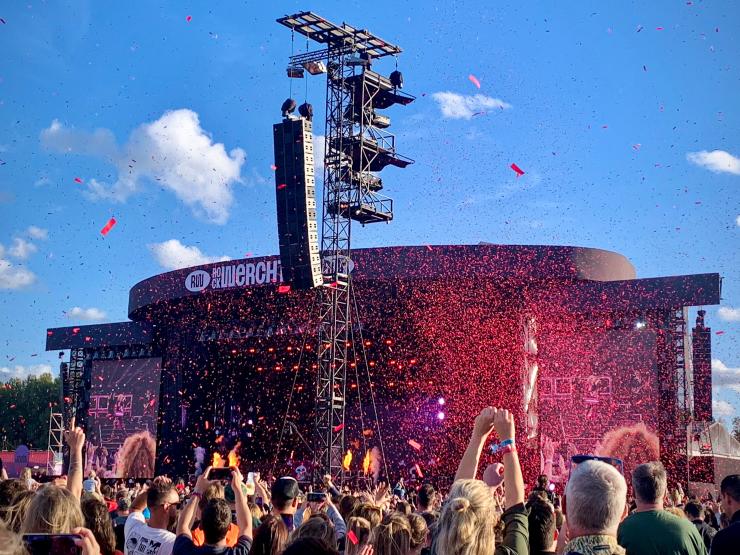 Het hoofdpodium van Rock Werchter.